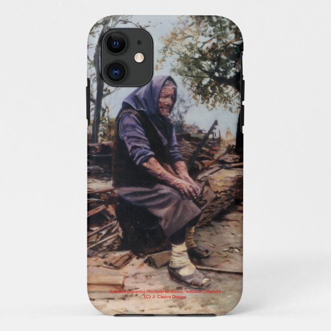 Funda De Case-Mate Para iPhone Soledad (Apunte)/Solitude (Sketch) (Reverso)