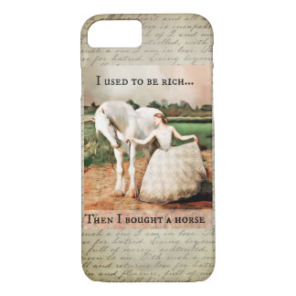 Funda Para iPhone 8/7 Solía ser rico, luego compré un caballo