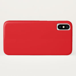 Funda Para iPhone X Solid Red Background