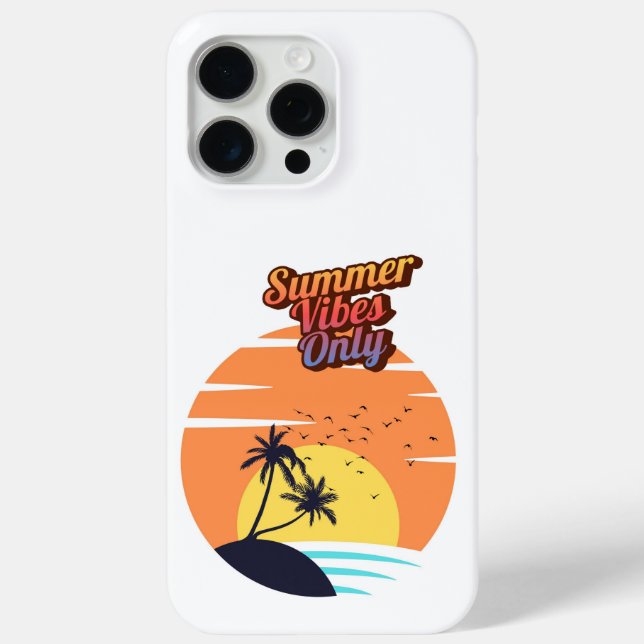 Funda De Case-Mate Para iPhone Sólo el verano vibra. (Reverso )