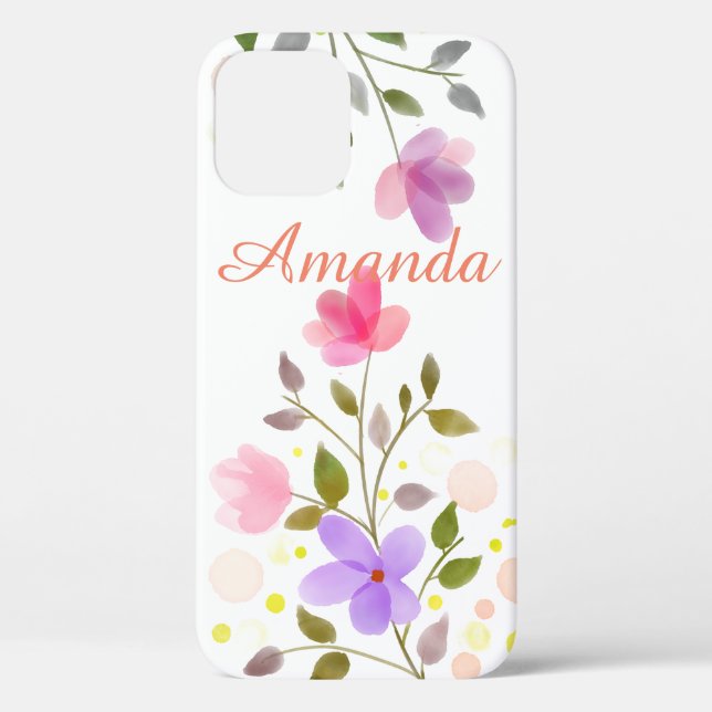 Funda De Case-Mate Para iPhone Sólo flores espléndidas (Reverso )