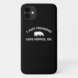 Funda Para iPhone 11 Solo me encanta el regalo de Hippos