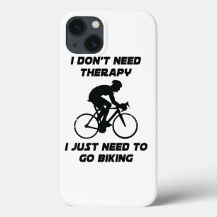 Funda Para iPhone 13 Solo necesito ir en bicicleta camiseta