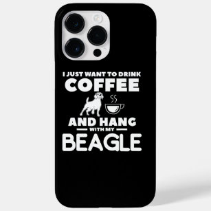 Funda Para iPhone 14 Pro Max De Case-Mate Solo Quiero Beber Café Y Colgar Con Mi Beagle