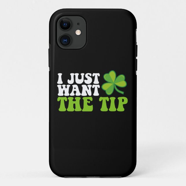Funda De Case-Mate Para iPhone Solo quiero el día del Shamrock St Patrick (Reverso)