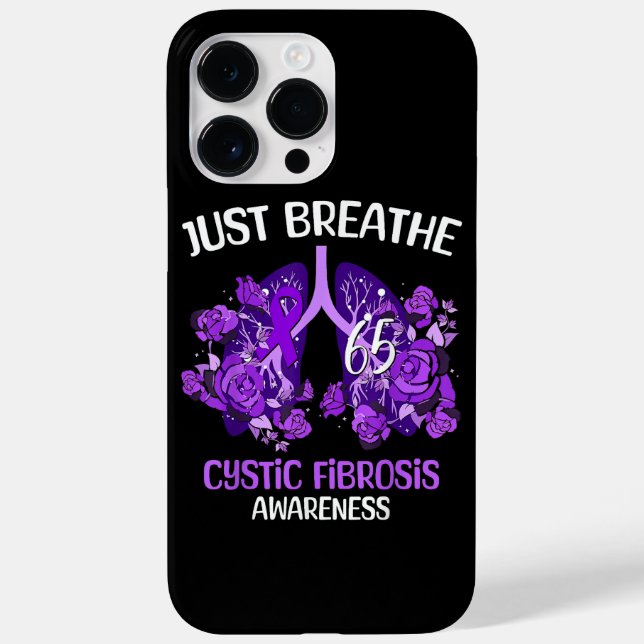 Funda De Case-Mate Para iPhone Solo Respira Conciencia sobre Fibrosis Quística (Reverso)