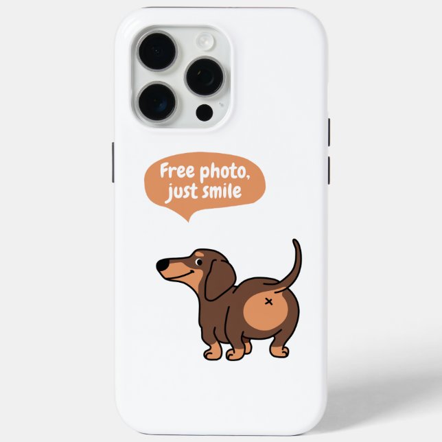 Funda De Case-Mate Para iPhone solo sonreír, foto libre (Reverso )