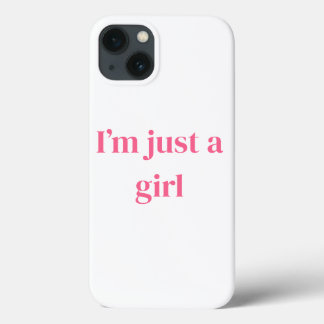 Funda Para iPhone 13 Solo soy un lindo estuche de teléfono chica