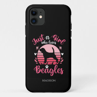 Funda Para iPhone 11 Sólo un Chica que ama a los Beagles