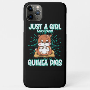 Funda Para iPhone 11 Pro Max Solo un Chica que ama a los cerdos de Guinea