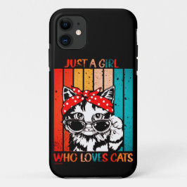 Funda Para iPhone 11 SÓLO UN CHICA QUE AMA A LOS GATOS lindo gato graci