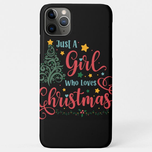 Funda De Case-Mate Para iPhone Sólo un Chica que ama a los Navidades (Reverso)