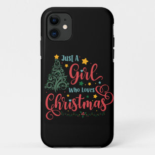 Funda Para iPhone 11 Sólo un Chica que ama a los Navidades Funda-Mate i