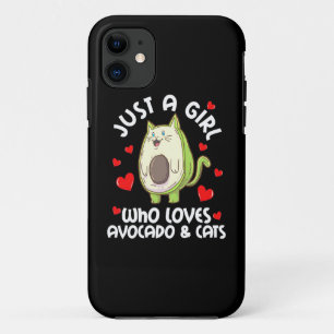 Funda Para iPhone 11 Solo Un Chica Que Ama El Aguacate Y Los Gatos