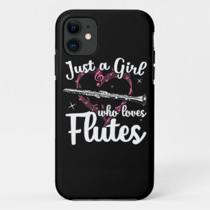 Funda Para iPhone 11 Sólo Un Chica que ama las flautas