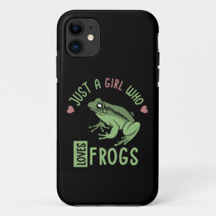 Funda Para iPhone 11 Solo un chica que ama las ranas Ranas Ranas Ranas 