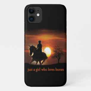 Funda Para iPhone 11 solo un chica que ama los caballos