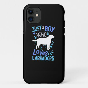 Funda Para iPhone 11 Solo un chico que ama a Labrador Recuperador