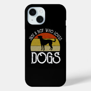 Funda Para iPhone 15 Solo un chico que ama a los perros