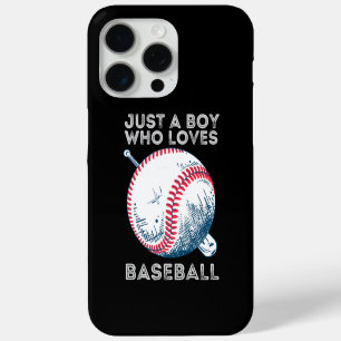 Funda Para iPhone 15 Pro Max Solo un chico que ama la pelota de béisbol de los