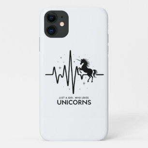 Funda Para iPhone 11 Sólo una chica amor por Unicornios Latido