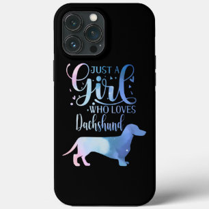 Funda Para iPhone 13 Pro Max Sólo una Chica que ama a la mujer amante del perro