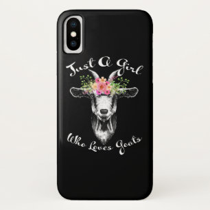 Funda Para iPhone X Sólo una Chica que ama a las cabreras agricultoras