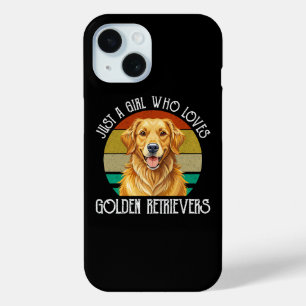 Funda Para iPhone 15 Solo Una Chica Que Ama A Los Golden Retriever