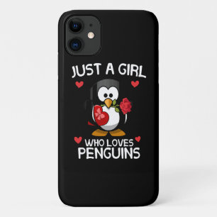 Funda Para iPhone 11 Sólo una chica que ama a los pingüinos