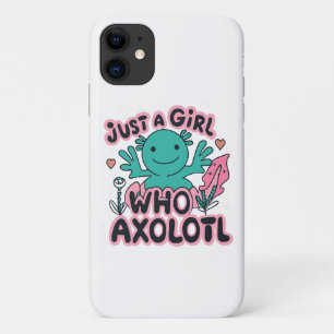 Funda Para iPhone 11 solo una chica que ama Axolotl