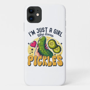 Funda Para iPhone 11 Solo Una Chica Que Ama Los Pepinillos - Divertido