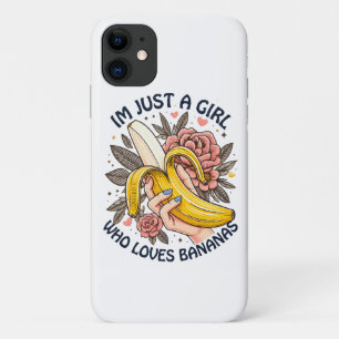 Funda Para iPhone 11 Sólo una chica que ama los plátanos