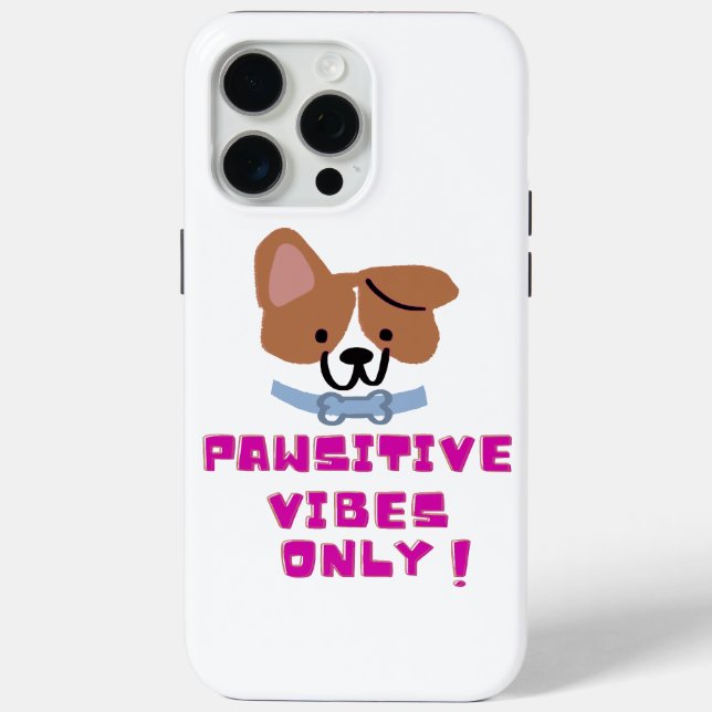 Funda De Case-Mate Para iPhone Sólo vibraciones positivas (Reverso )