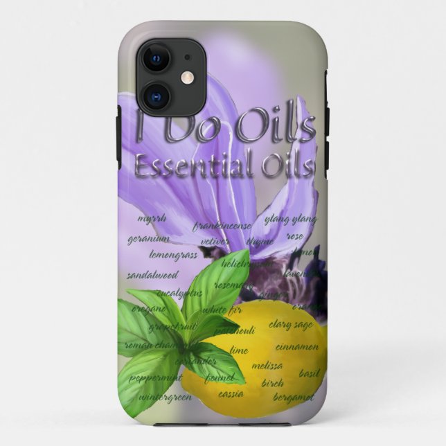 Funda De Case-Mate Para iPhone Solos aceites esenciales (Reverso)