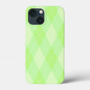 FUNDA PARA iPhone 13 MINI SOMBRAS DE PATRONES DE DIAMANTE DE ARGILLO VERDE L