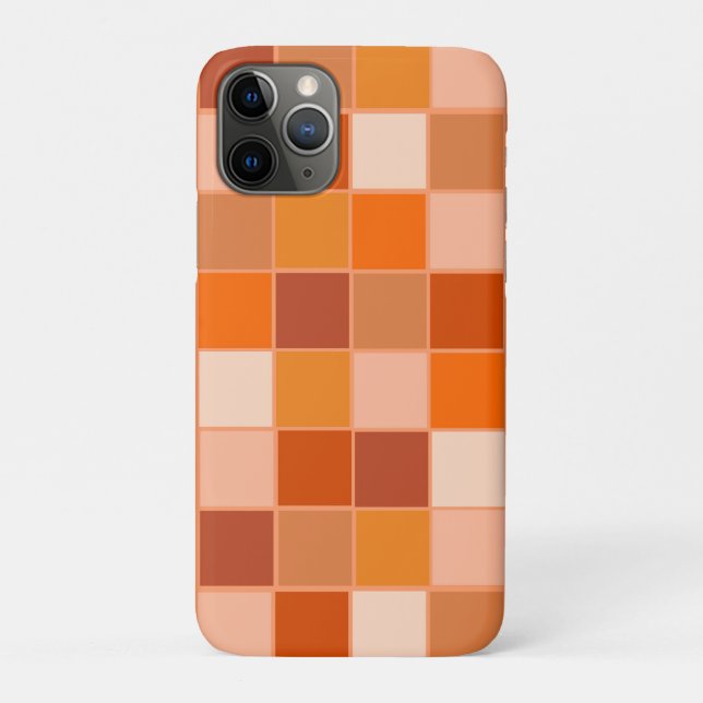 Funda De Case-Mate Para iPhone Sombras de plazas Naranjas (Reverso)