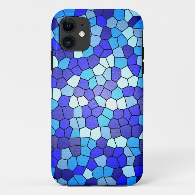 Funda De Case-Mate Para iPhone Sombras de vidrio azulado de Shirley Taylor (Reverso)