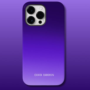 Funda Para iPhone 14 Pro Max De Case-Mate Sombras moradas minimalistas con nombre