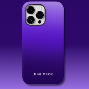 Funda Para iPhone 14 Pro Max De Case-Mate Sombras moradas minimalistas con nombre