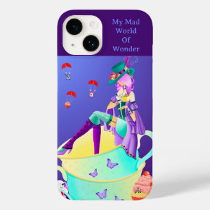 Funda Para iPhone 14 De Case-Mate Sombrerero Loco en la taza de té arte de wonderlan