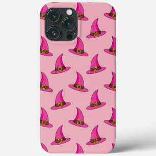 Funda Para iPhone 13 Pro Max Sombrero de Bruja Rosa