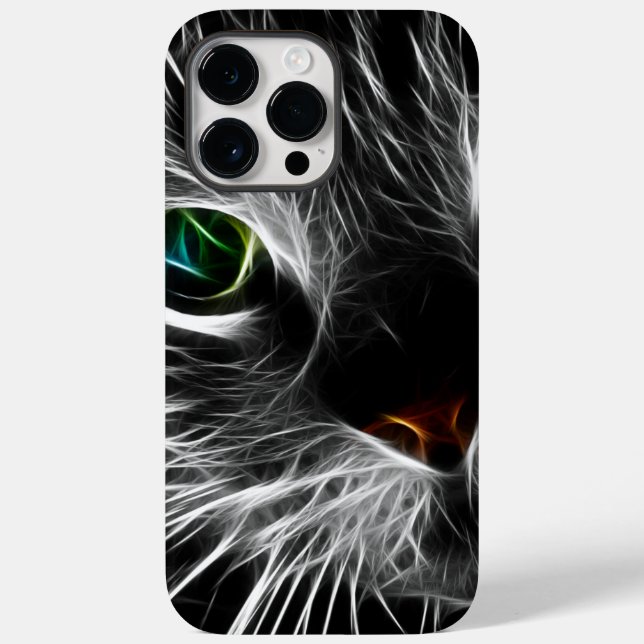 Funda De Case-Mate Para iPhone Sombrío gato felino Soul Spirit Animal (Reverso )
