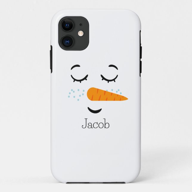 Funda De Case-Mate Para iPhone Soñando con Frosty el Hombre de la Nieve (Reverso)
