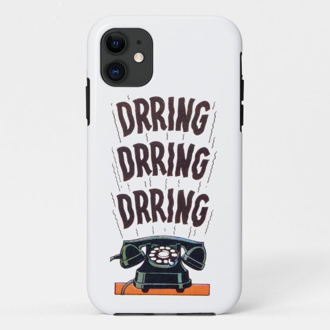 Funda De Case-Mate Para iPhone Sonido de teléfono clásico antiguo retro de época  (Reverso)