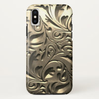 Sonido metalizado elegante dorado con aspecto flor