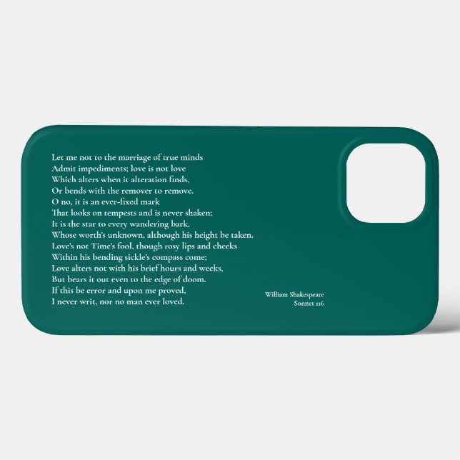 Funda De Case-Mate Para iPhone Sonnet 116Permítanme no casarme con las mentes ver (Reverso (Horizontal))