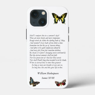 Funda Para iPhone 13 Mini Sonnet # 18 de William Shakespeare