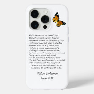 Funda Para iPhone 15 Pro Sonnet # 18 de William Shakespeare