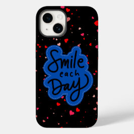 Funda Para iPhone 14 De Case-Mate Sonreir cada día tipografía