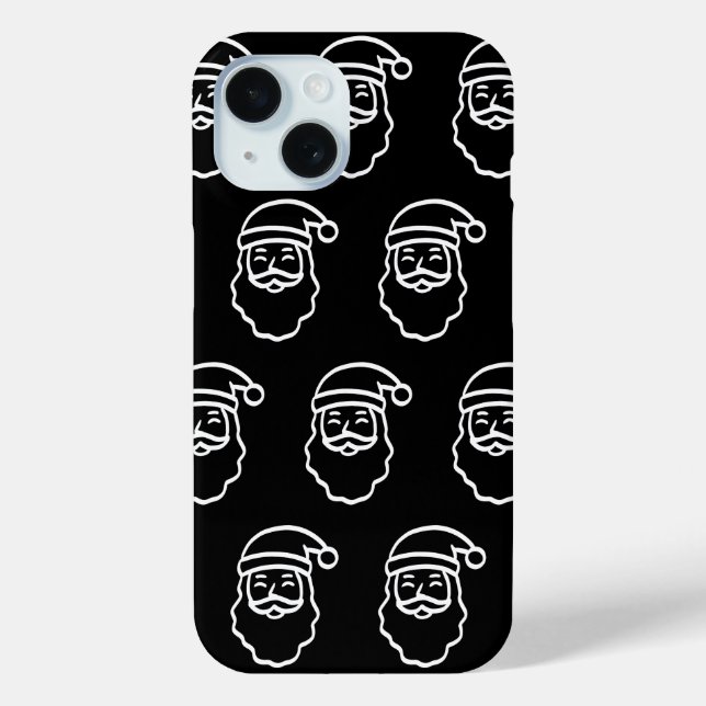 Funda De Case-Mate Para iPhone Sonríe con Santa (Reverso )